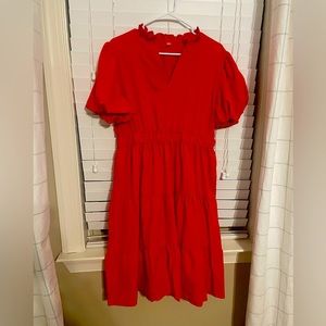 Red Midi Dress